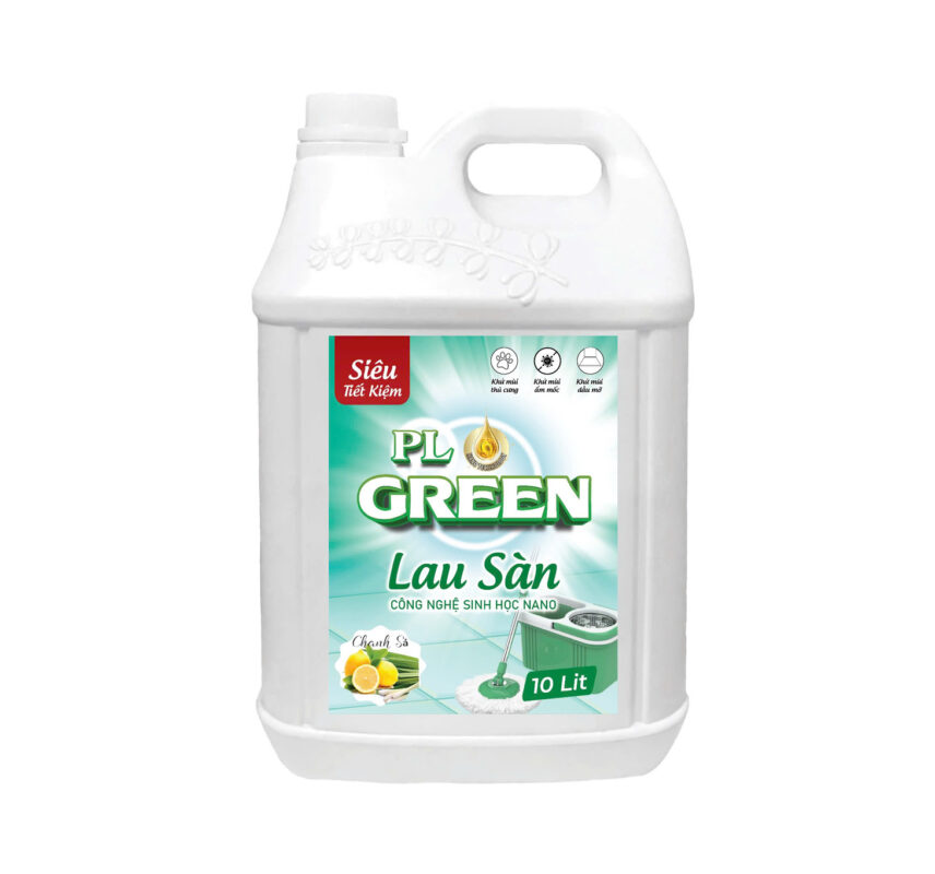 Nước lau sàn PL Green - Hương Chanh Sả - 10 Lít